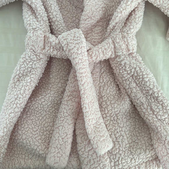 Little Giraffe Cozy Pink Sherpa Robe size 2-4 - Picture 6 of 9